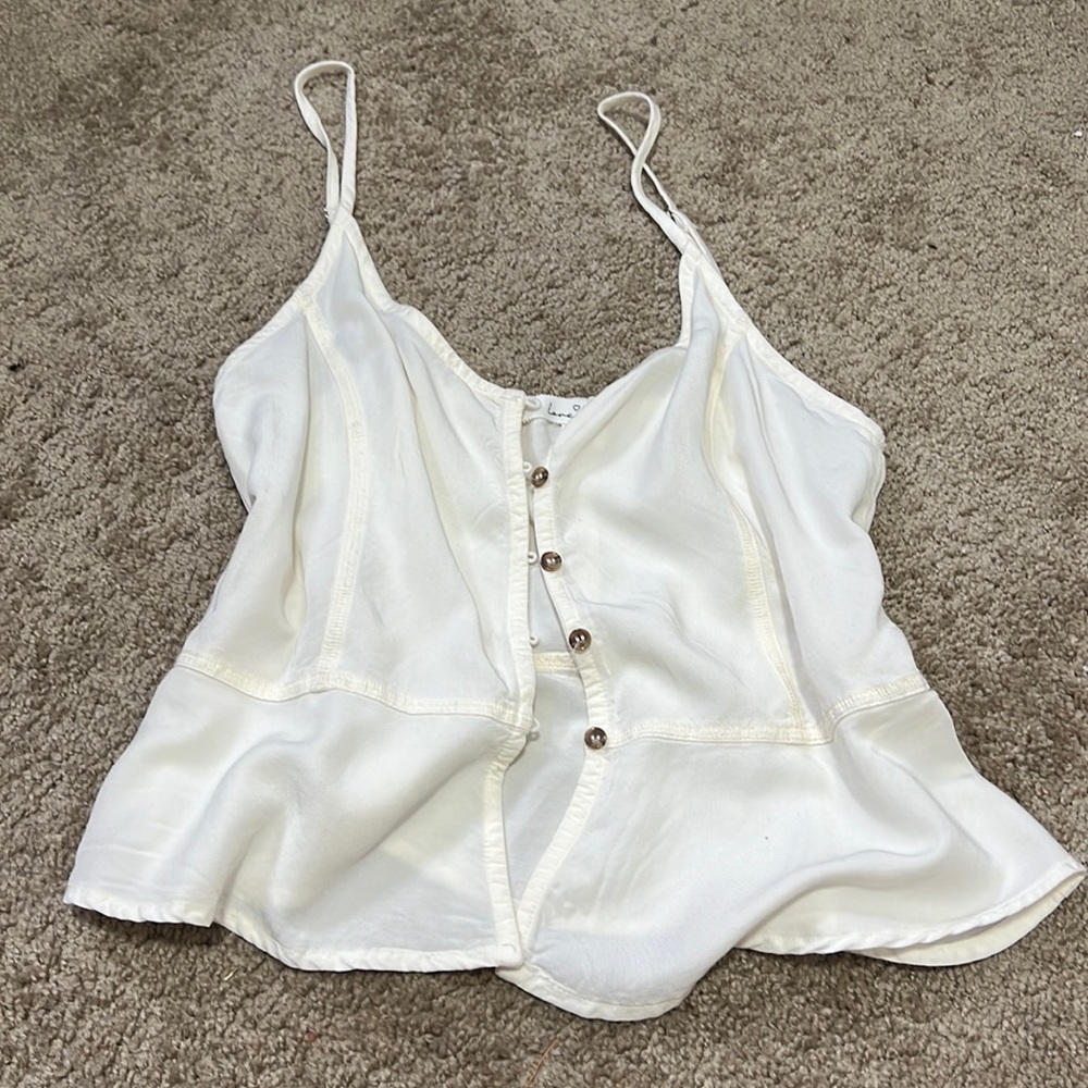 Brand new button up crop top